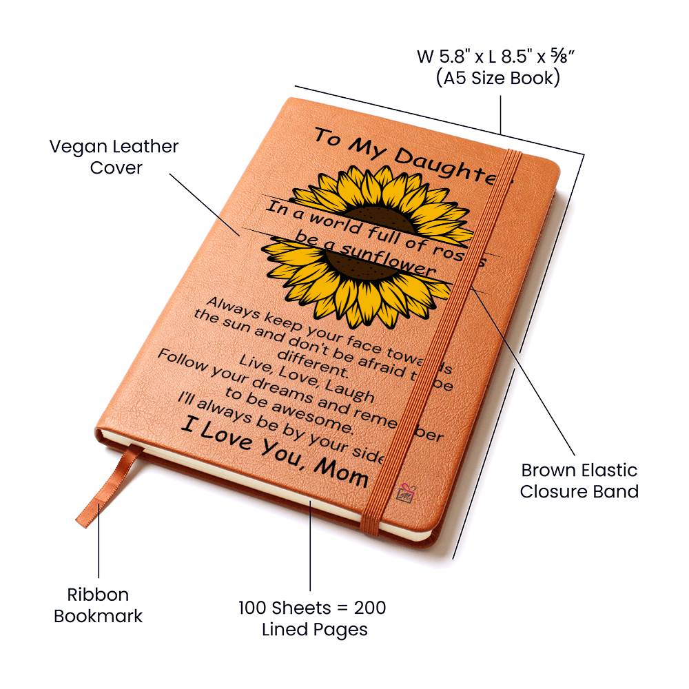 To Daughter, from Mom - Be A Sunflower - Printed Journal - PM0188