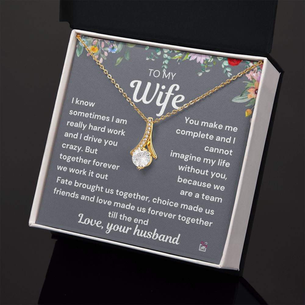 To Wife - I Know I Drive You Crazy - Alluring Beauty Necklace PM0107