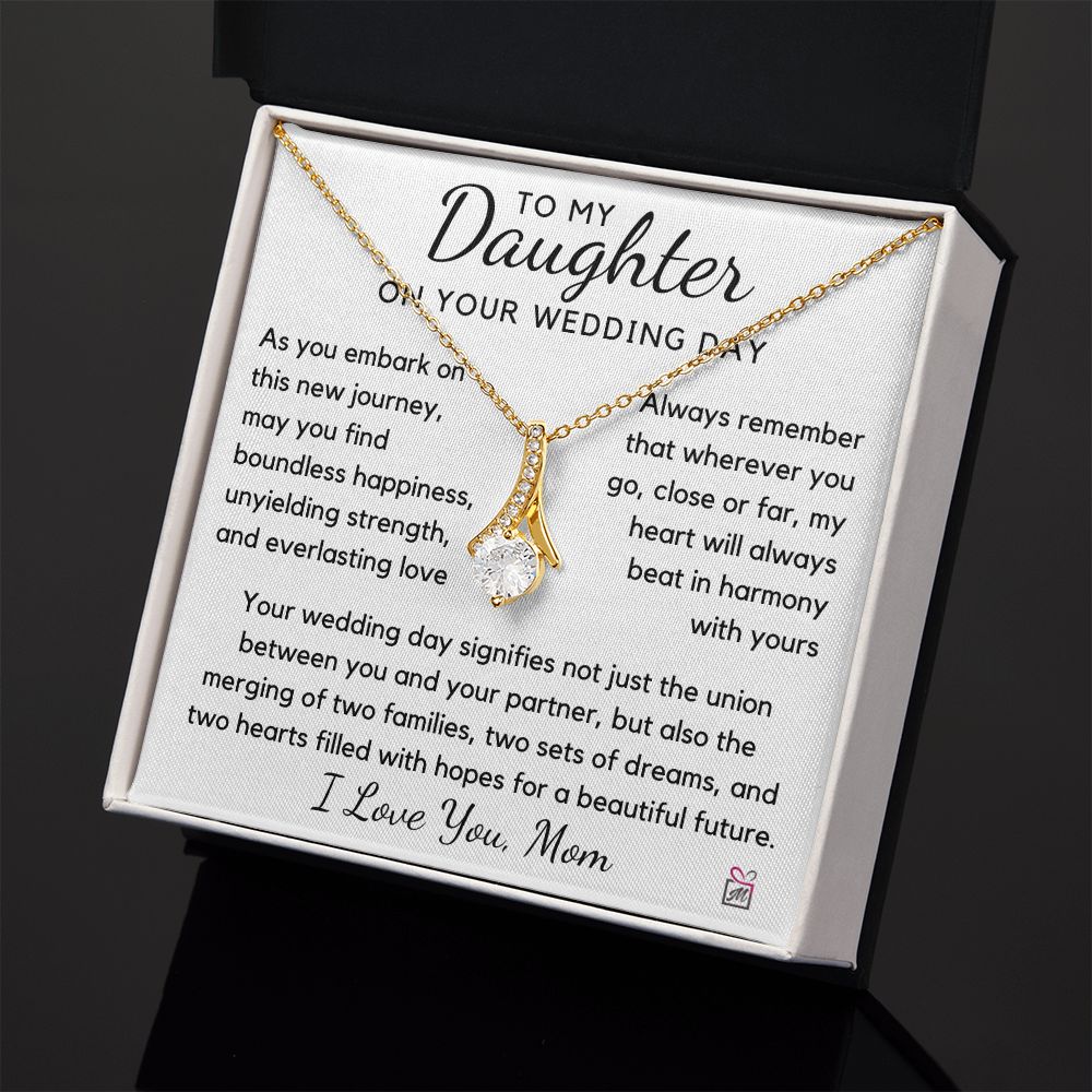 To Daughter, from Mom - Wedding, Two Sets Of Dreams - Alluring Beauty Necklace - PM0145