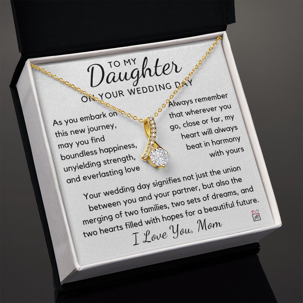 To Daughter, from Mom - Wedding, Two Sets Of Dreams - Alluring Beauty Necklace - PM0145