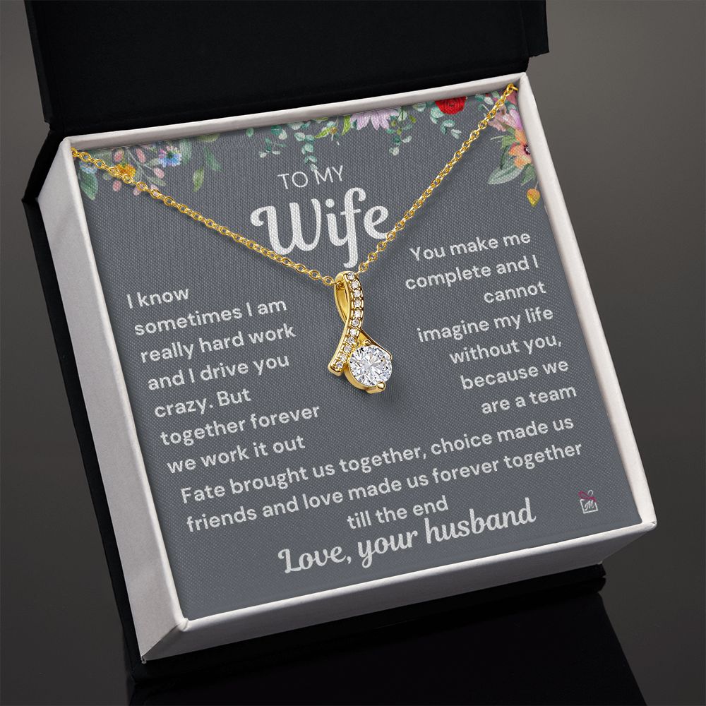 To Wife - I Know I Drive You Crazy - Alluring Beauty Necklace PM0107