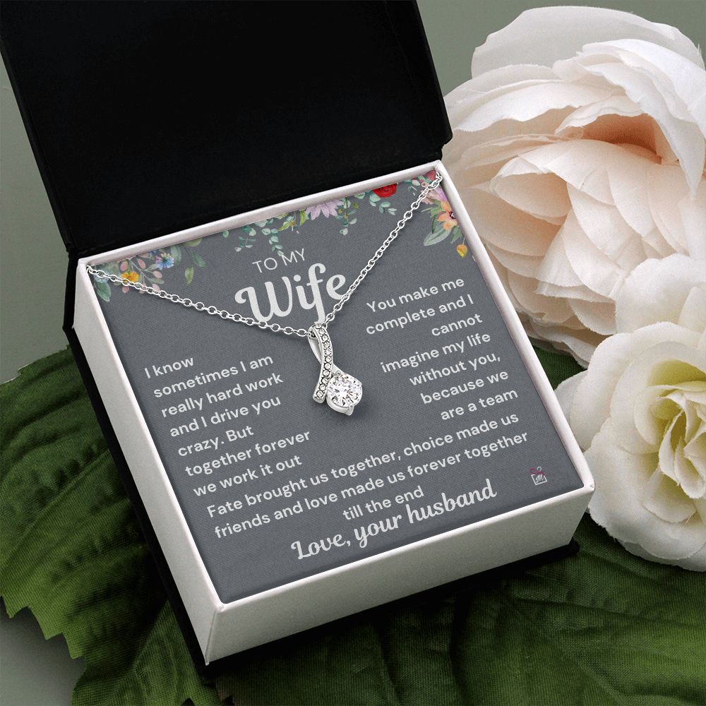 To Wife - I Know I Drive You Crazy - Alluring Beauty Necklace PM0107