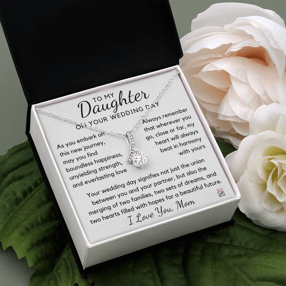 To Daughter, from Mom - Wedding, Two Sets Of Dreams - Alluring Beauty Necklace - PM0145