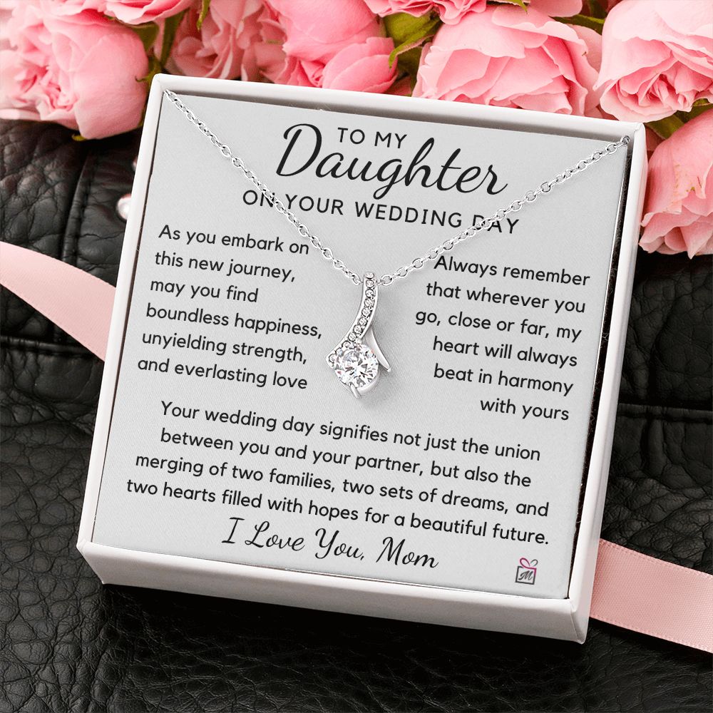 To Daughter, from Mom - Wedding, Two Sets Of Dreams - Alluring Beauty Necklace - PM0145