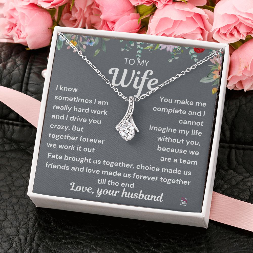 To Wife - I Know I Drive You Crazy - Alluring Beauty Necklace PM0107