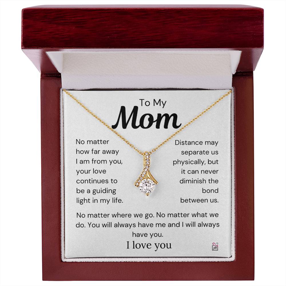 To Mom - Nothing Can Diminish The Bond Between Us - Love Knot Necklace - PM0269