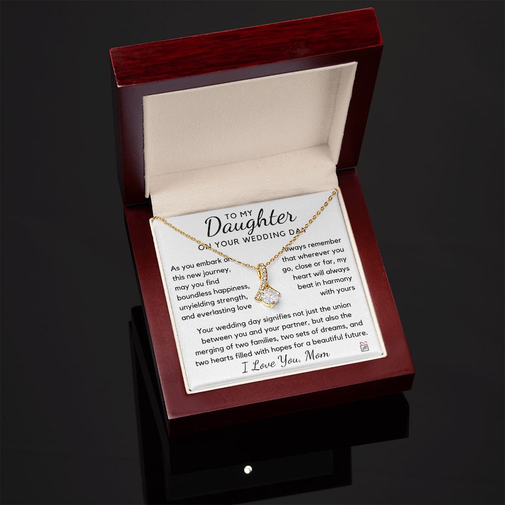 To Daughter, from Mom - Wedding, Two Sets Of Dreams - Alluring Beauty Necklace - PM0145