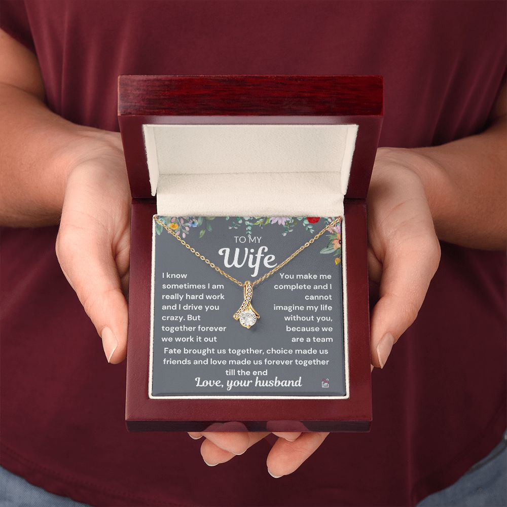 To Wife - I Know I Drive You Crazy - Alluring Beauty Necklace PM0107