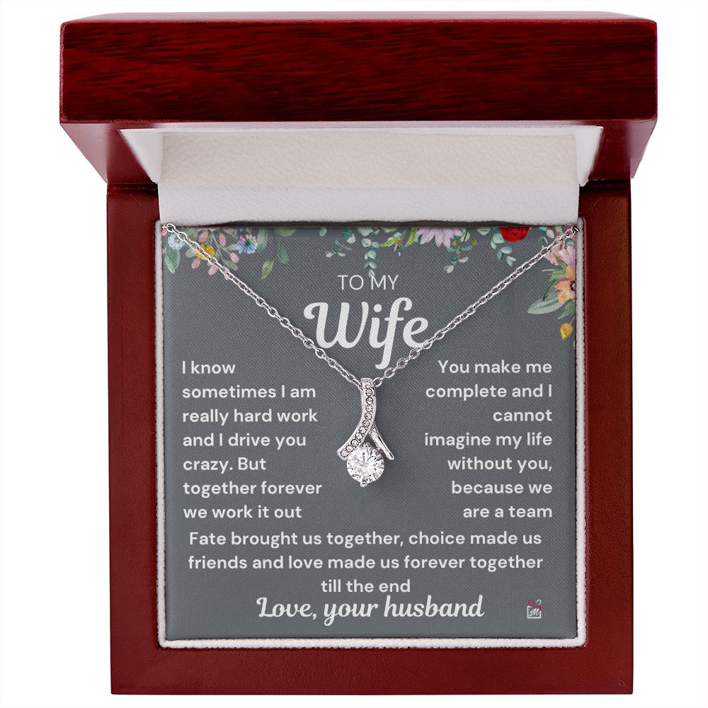 To Wife - I Know I Drive You Crazy - Alluring Beauty Necklace PM0107