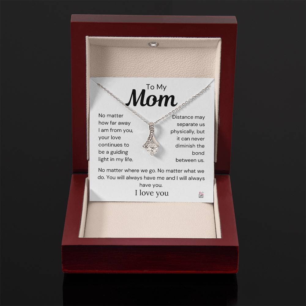 To Mom - Nothing Can Diminish The Bond Between Us - Love Knot Necklace - PM0269