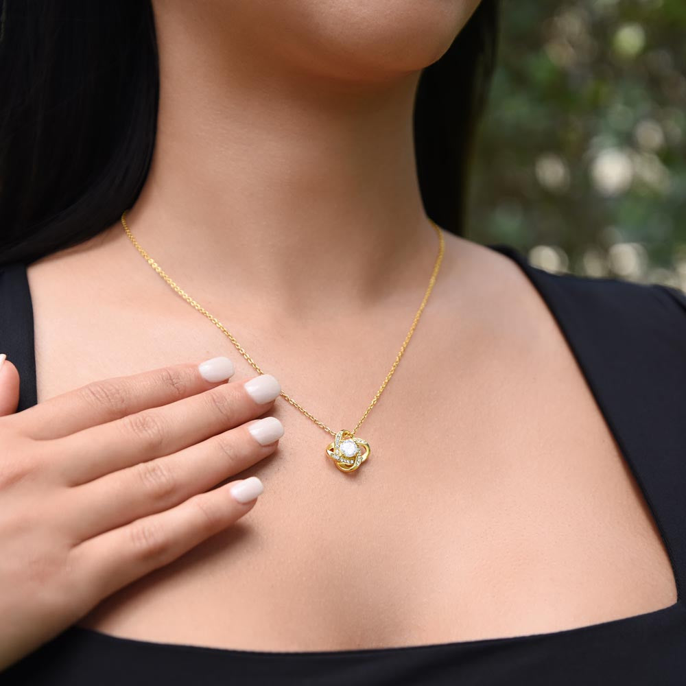 To Golfer's Wife - My Favorite Hole-In-One - Love Knot Necklace - PM0302