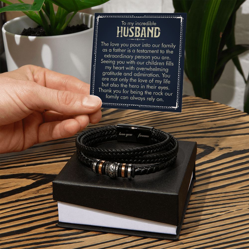 To Husband - Not Only The Love Of My Life - Love you Forever Bracelet -SN002