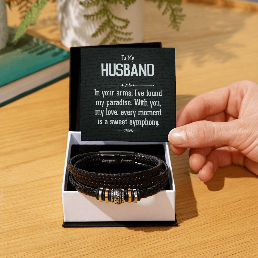 To Husband -In Your Arms - Love you Forever Bracelet-SN001