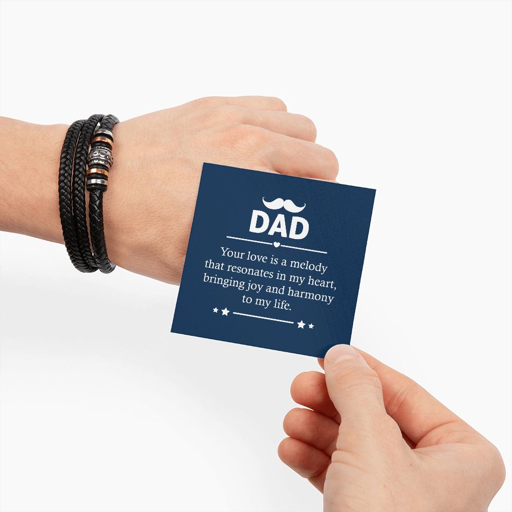To Dad - Your Love Is A Melody - Love you Forever Bracelet