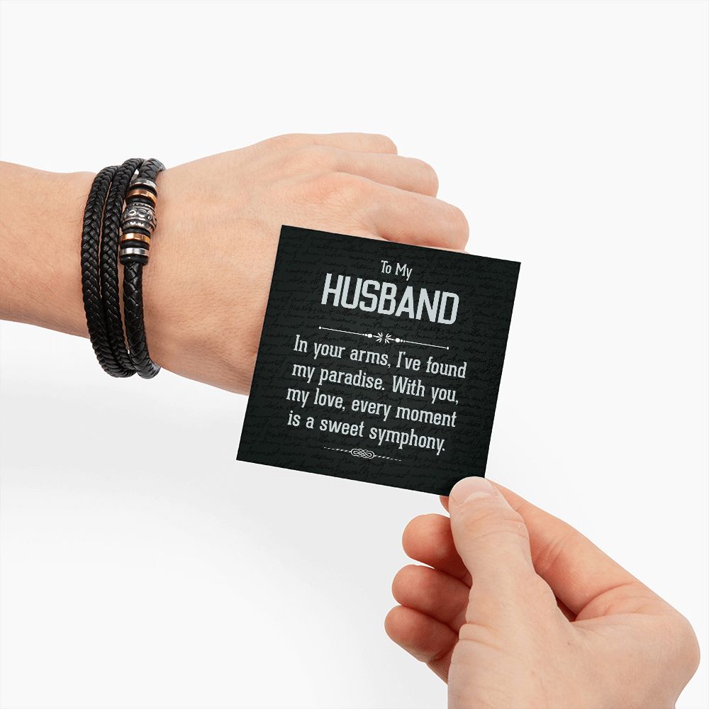 To Husband -In Your Arms - Love you Forever Bracelet-SN001