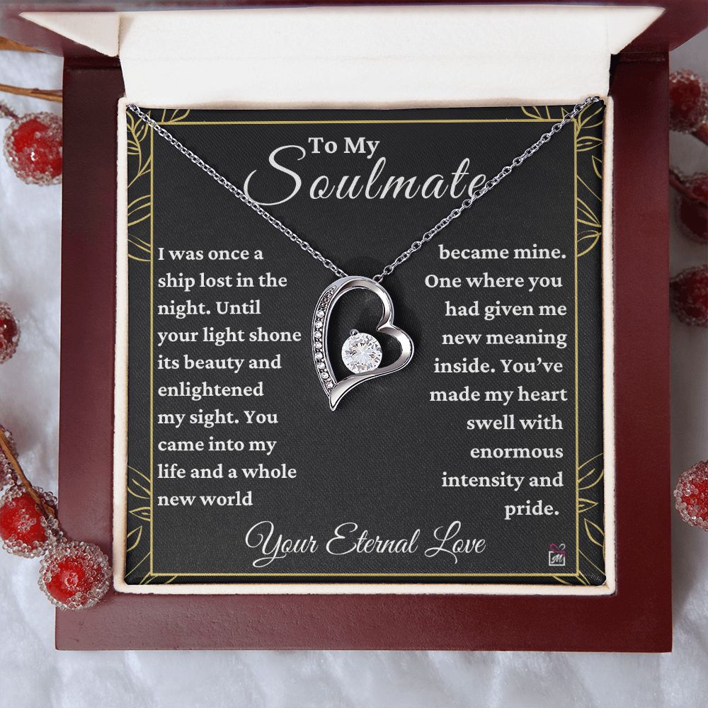 To Soulmate - Had Given Me New Meaning - Love Knot Necklace