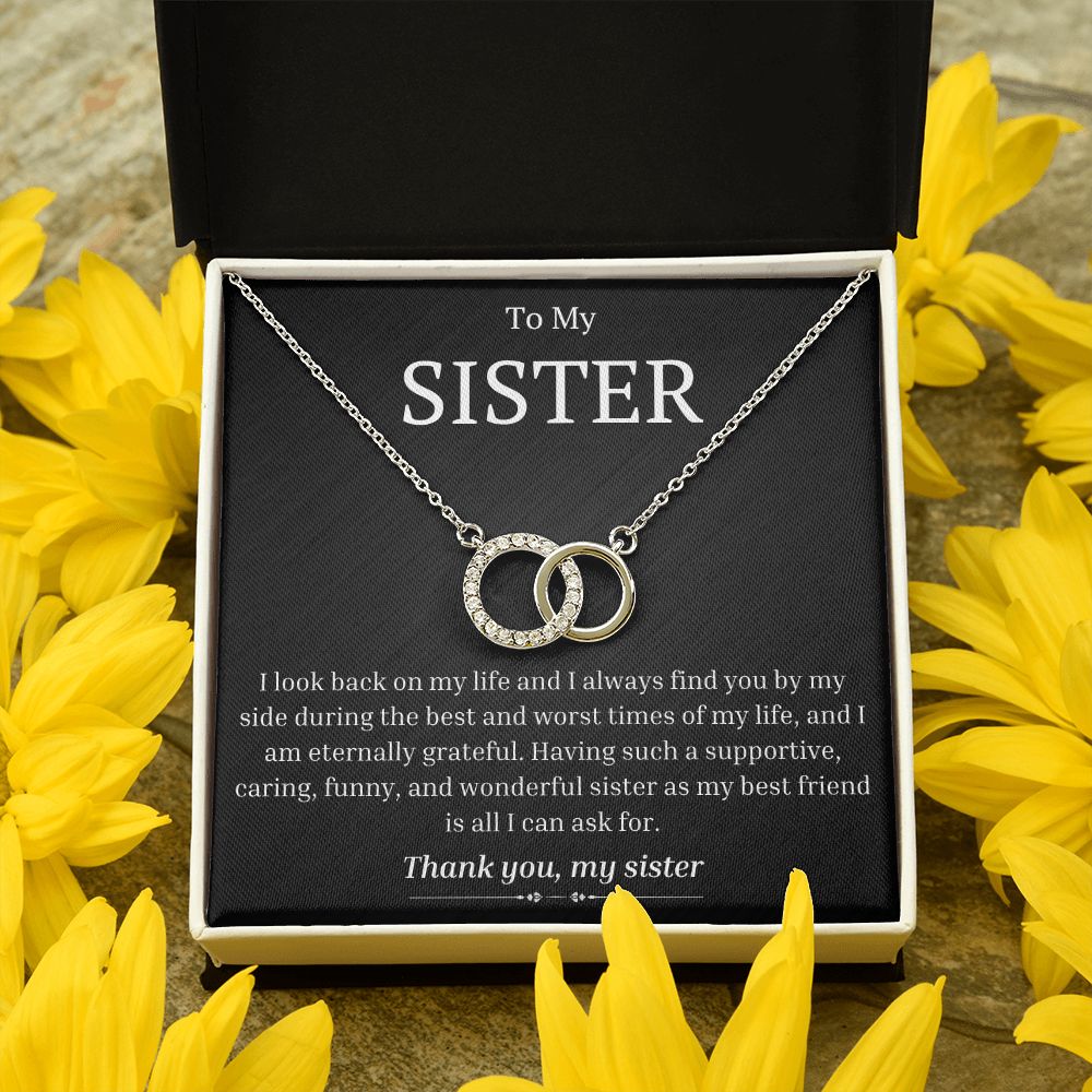 To My Sister - I Always Find You By My Side - Perfect Pair Necklace