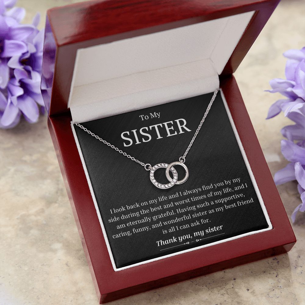 To My Sister - I Always Find You By My Side - Perfect Pair Necklace