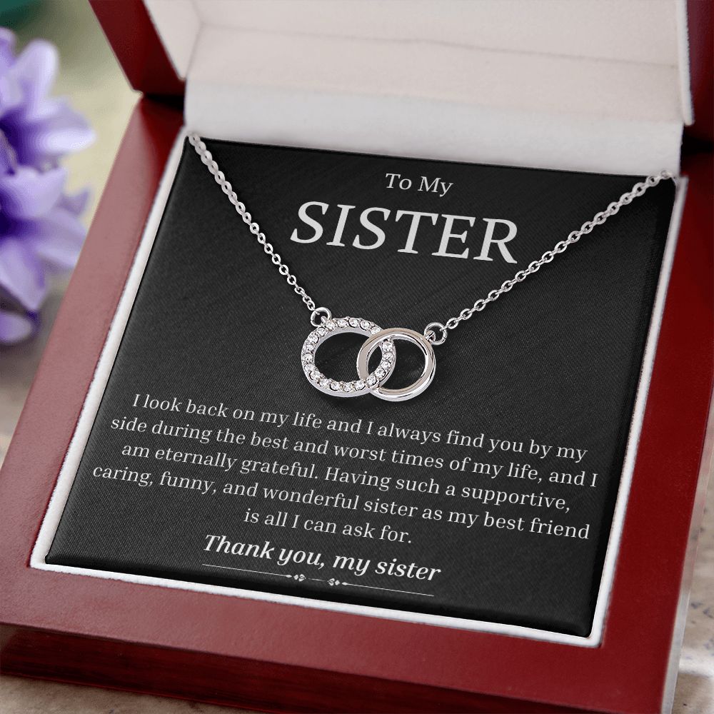 To My Sister - I Always Find You By My Side - Perfect Pair Necklace