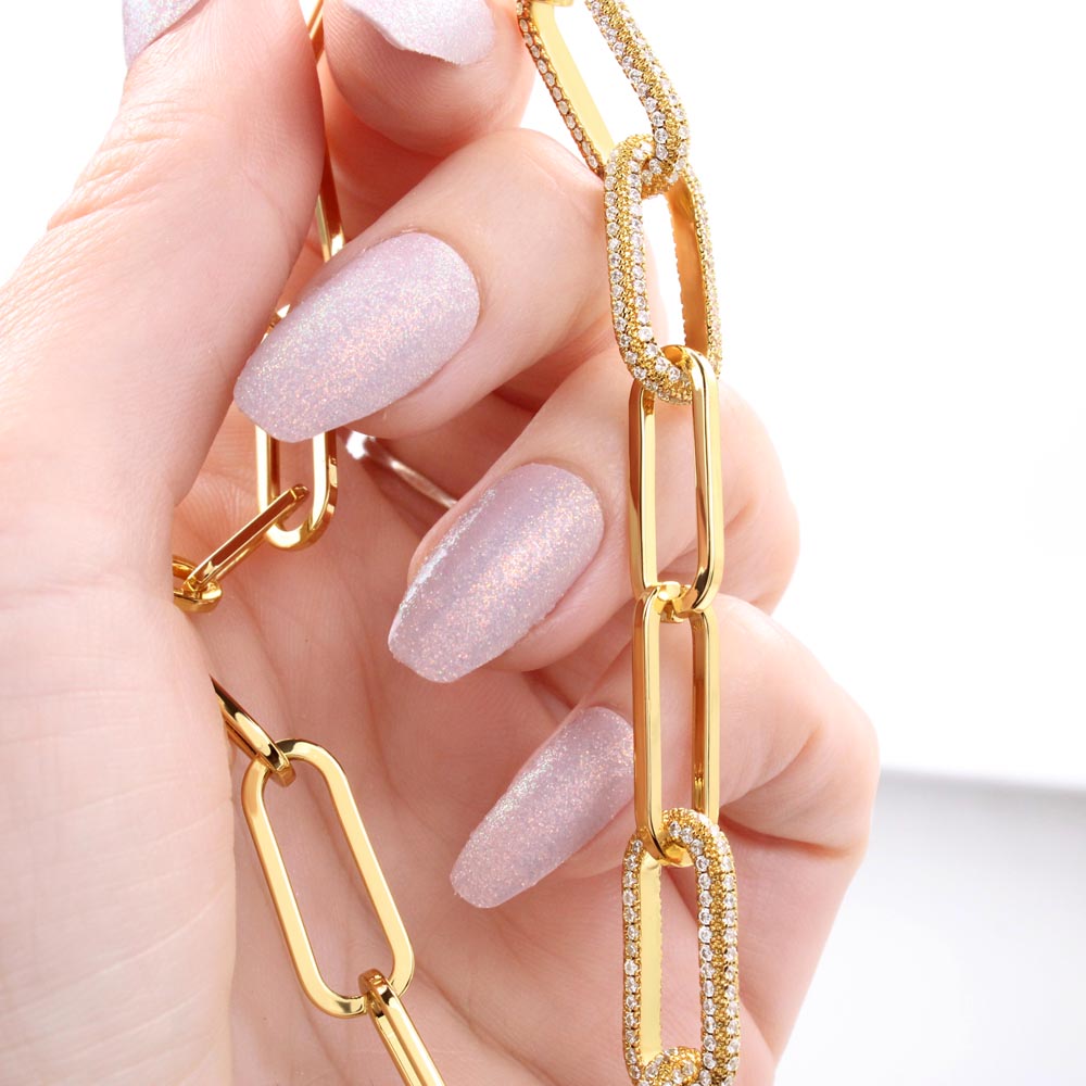 True Friends are never apart... Forever Linked Necklace- Silver Moon Background