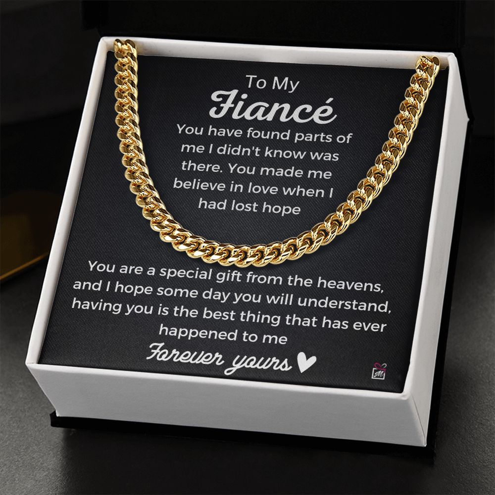 To Fiancé- A Special Gift From Heavens - Cuban Chain