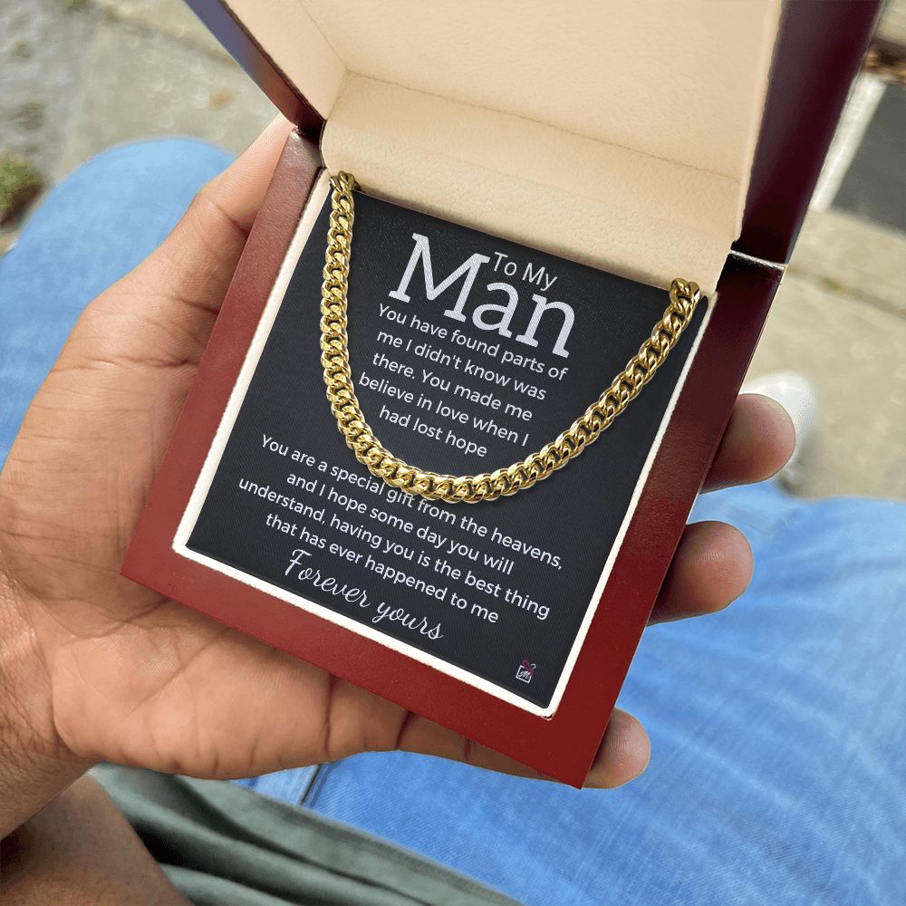 To My Man - A Special Gift From Heavens - Cuban Chain