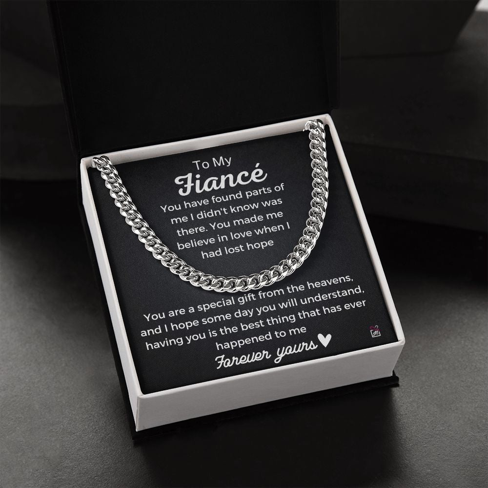 To Fiancé- A Special Gift From Heavens - Cuban Chain