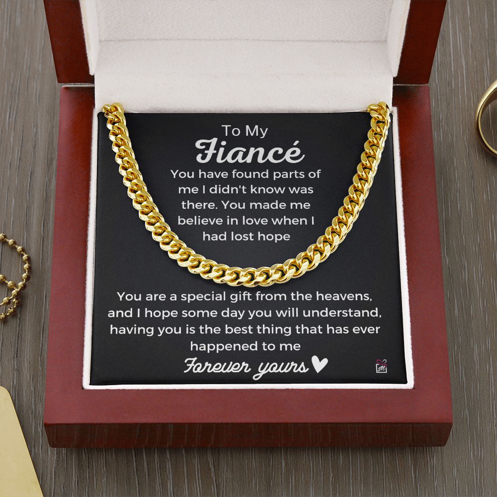 To Fiancé- A Special Gift From Heavens - Cuban Chain