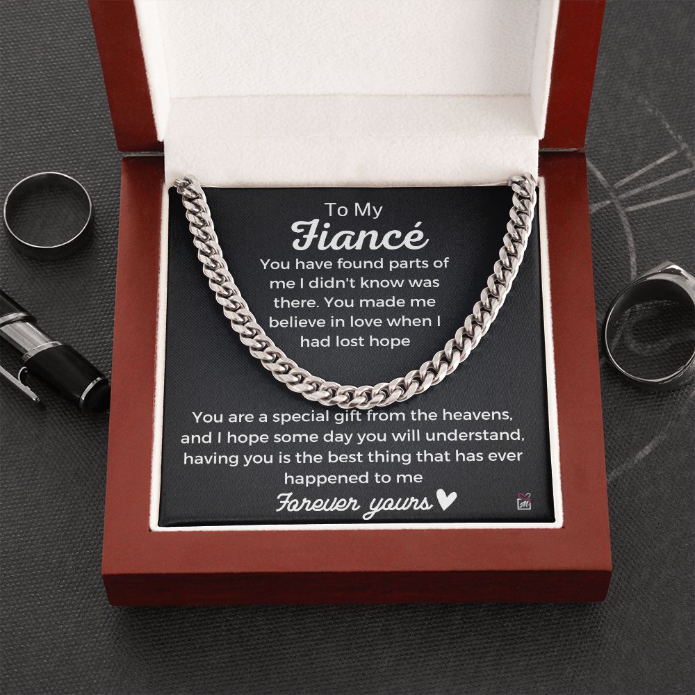 To Fiancé- A Special Gift From Heavens - Cuban Chain