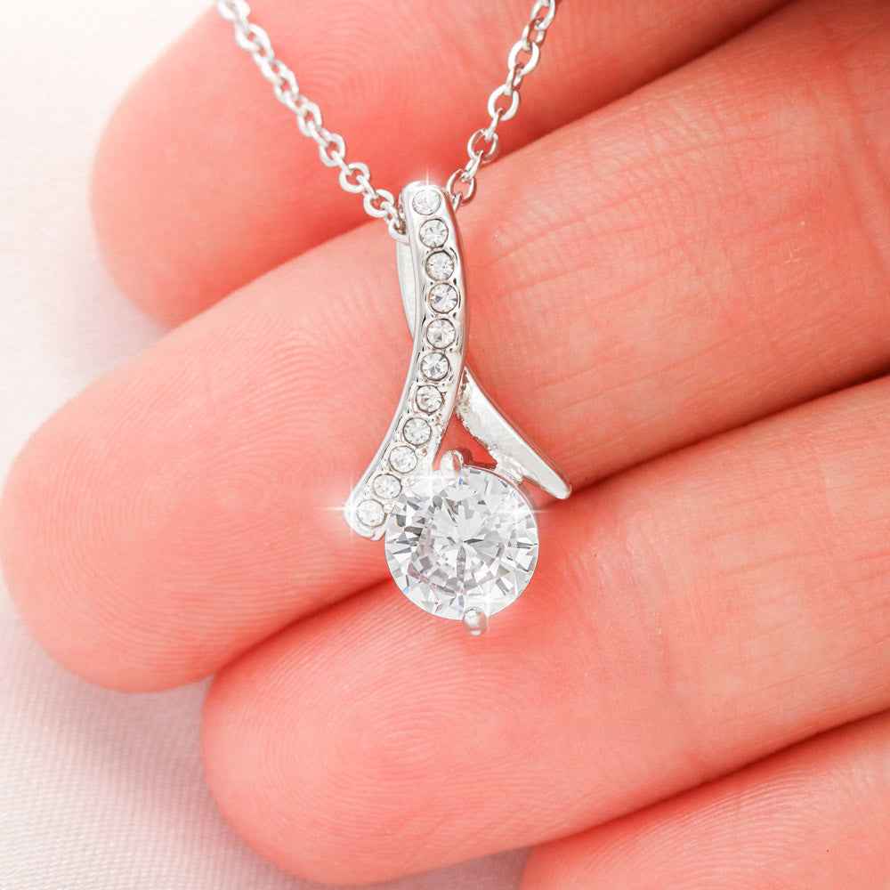 I AM Enough - Motivational Alluring Beauty necklace - White Gold