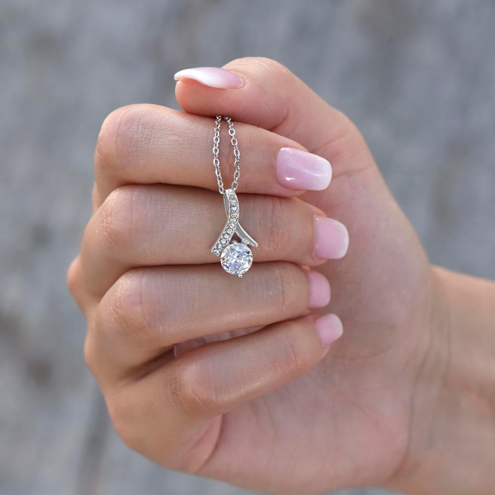 To Wife - We Are A Team - Alluring Beauty necklace