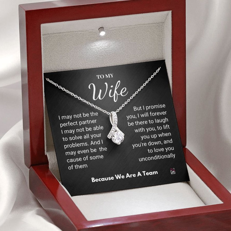 To Wife - I Promise You - Alluring Beauty necklace
