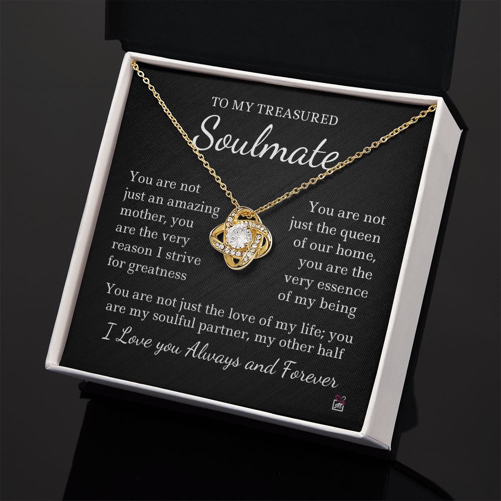 To Soulmate - Not Only An Amazing Mother - Love Knot Necklace