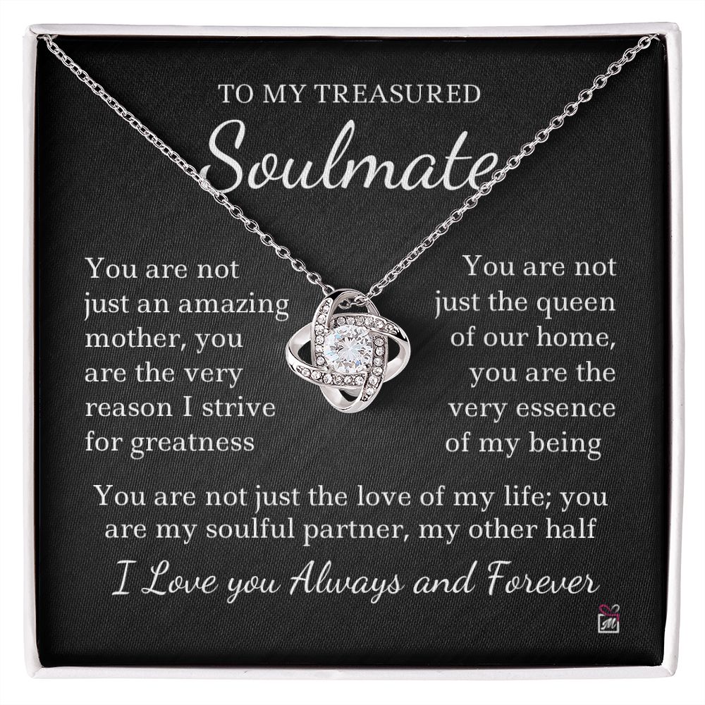 To Soulmate - Not Only An Amazing Mother - Love Knot Necklace