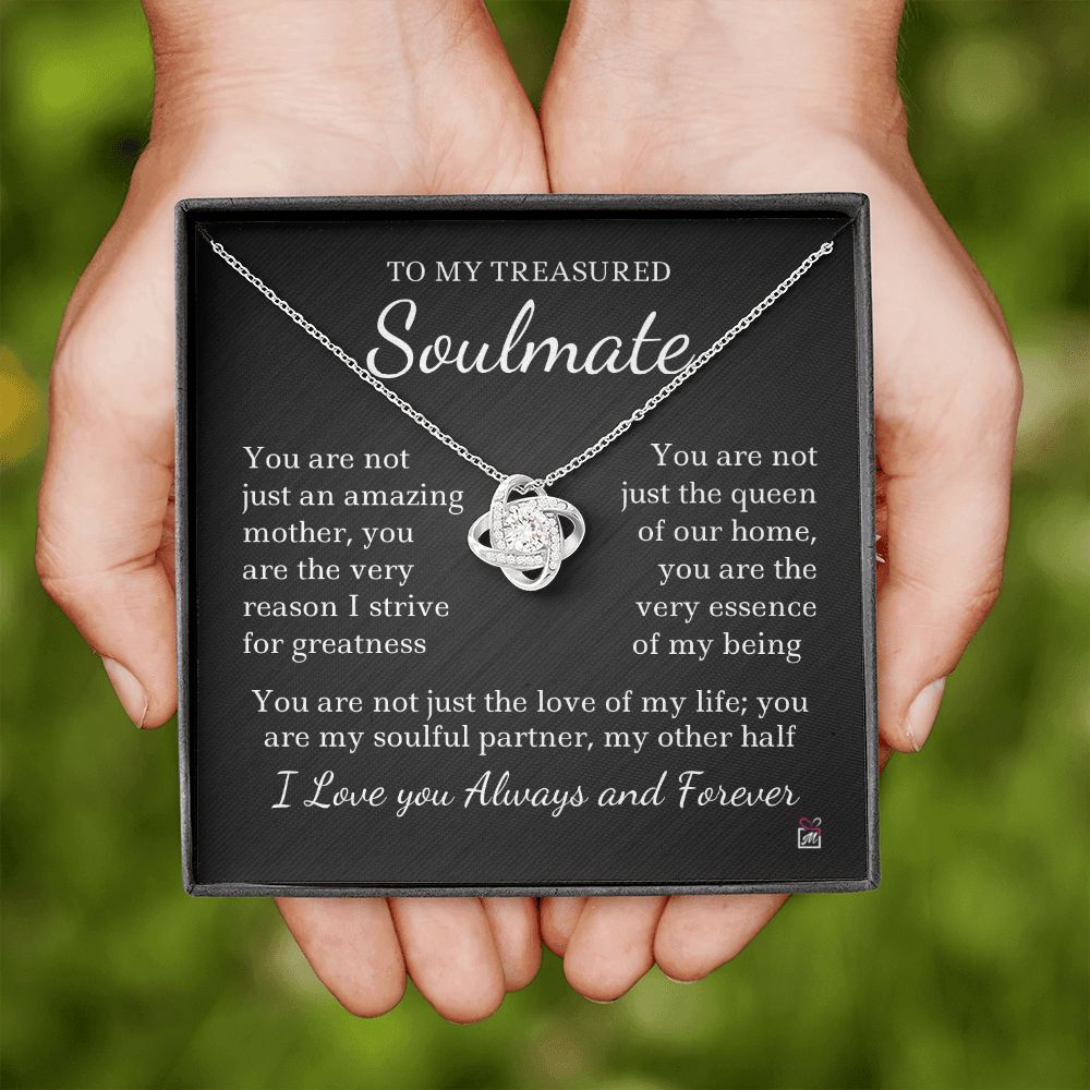 To Soulmate - Not Only An Amazing Mother - Love Knot Necklace