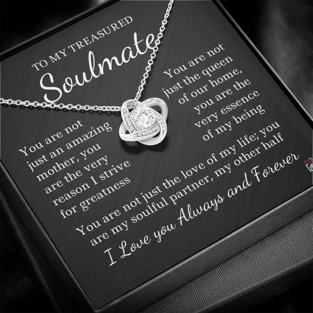 To Soulmate - Not Only An Amazing Mother - Love Knot Necklace