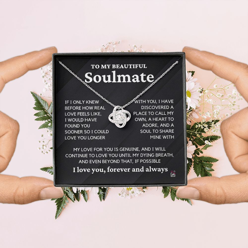To Soulmate - If I Only Knew Before - Love Knot Necklace
