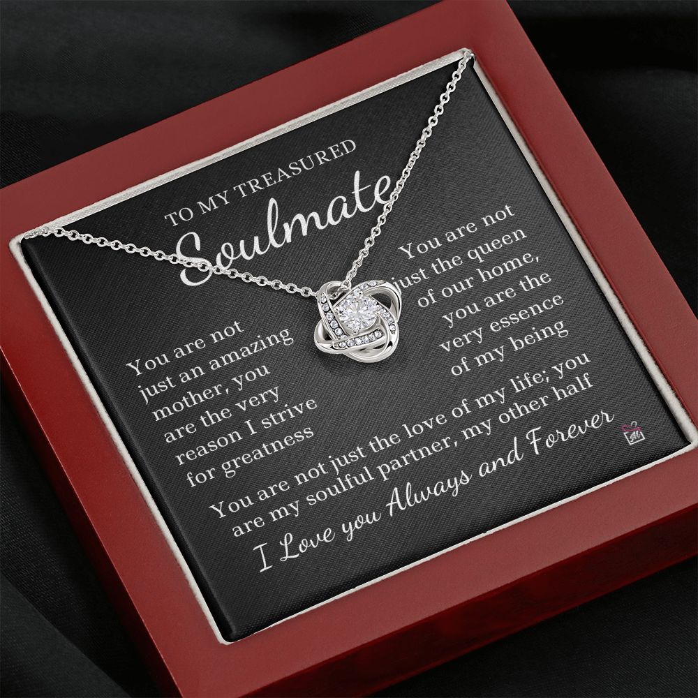 To Soulmate - Not Only An Amazing Mother - Love Knot Necklace