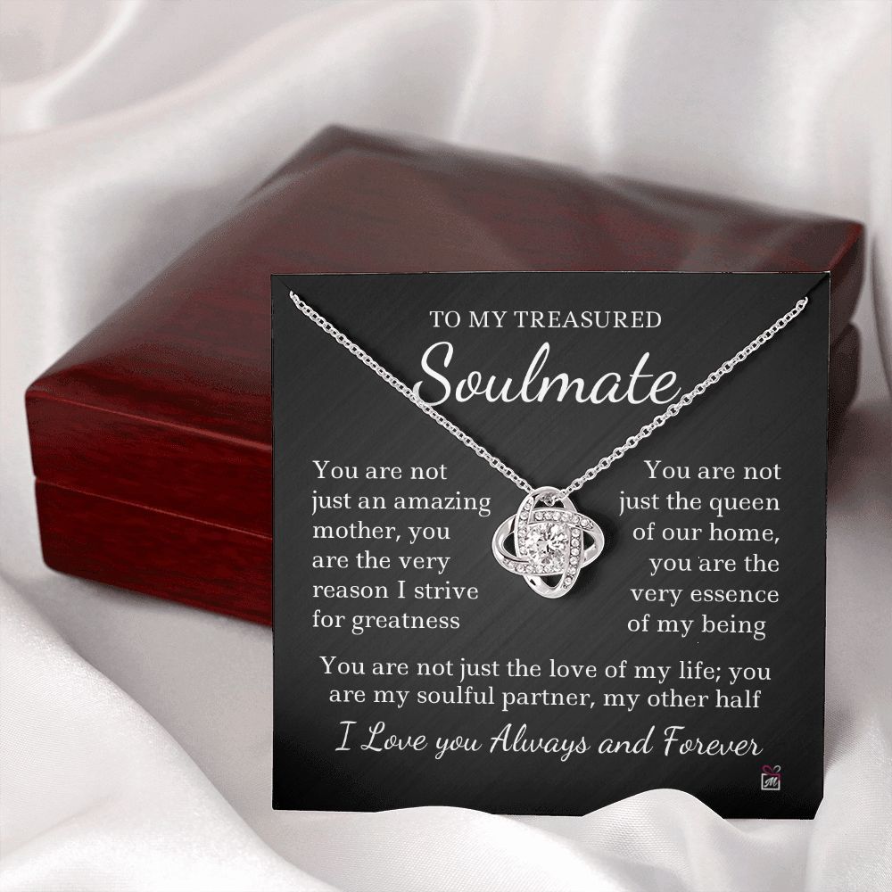 To Soulmate - Not Only An Amazing Mother - Love Knot Necklace
