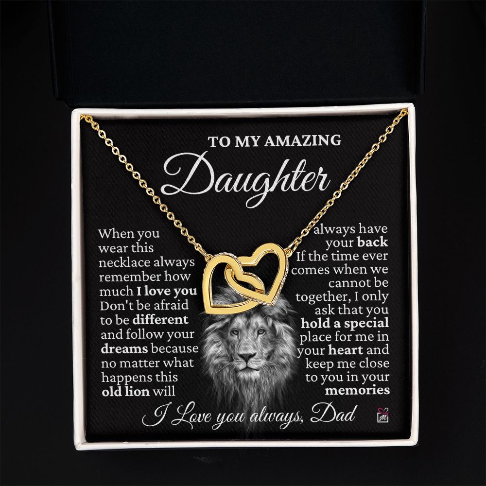 To Daughter, from Dad - This Old Lion - Interlocking Hearts