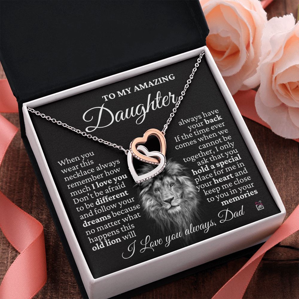 To Daughter, from Dad - This Old Lion - Interlocking Hearts
