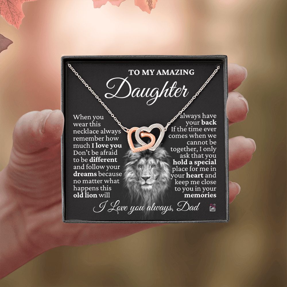 To Daughter, from Dad - This Old Lion - Interlocking Hearts