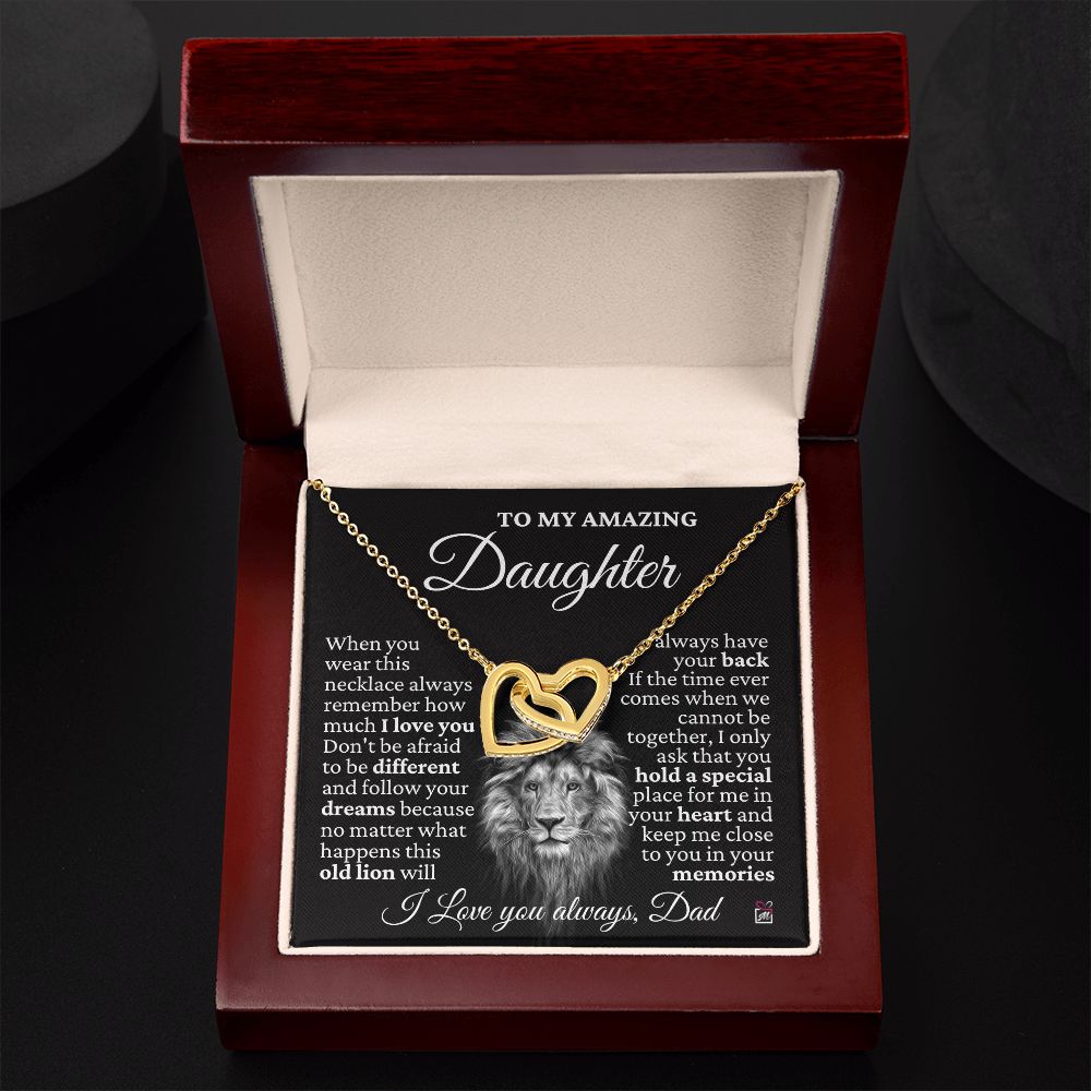 To Daughter, from Dad - This Old Lion - Interlocking Hearts