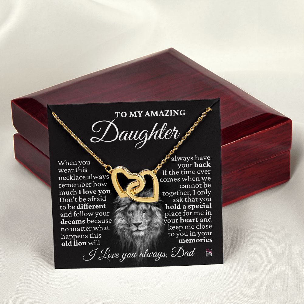 To Daughter, from Dad - This Old Lion - Interlocking Hearts