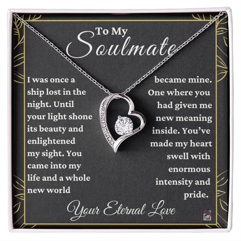 To Soulmate - Had Given Me New Meaning - Love Knot Necklace