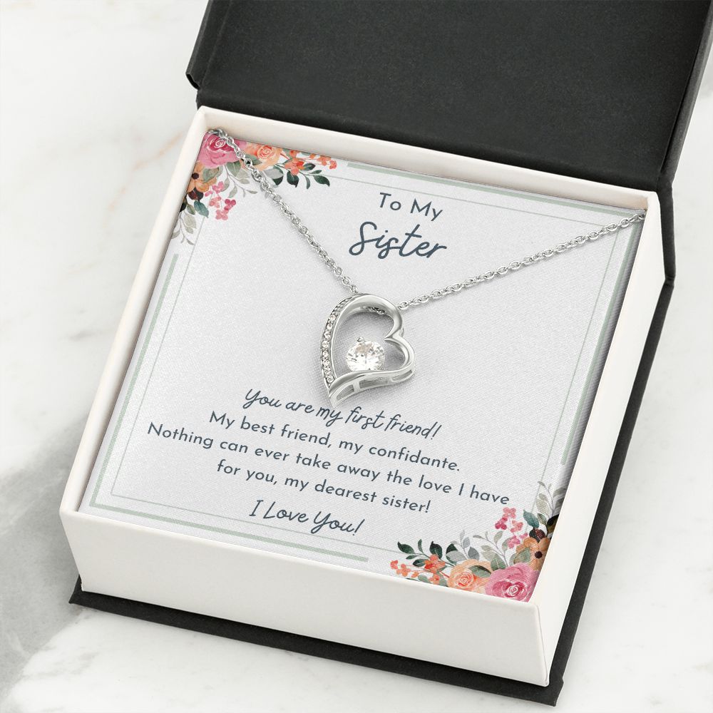 To My Sister- Nothing Can Take Away The Love I Have For You- Love Necklace
