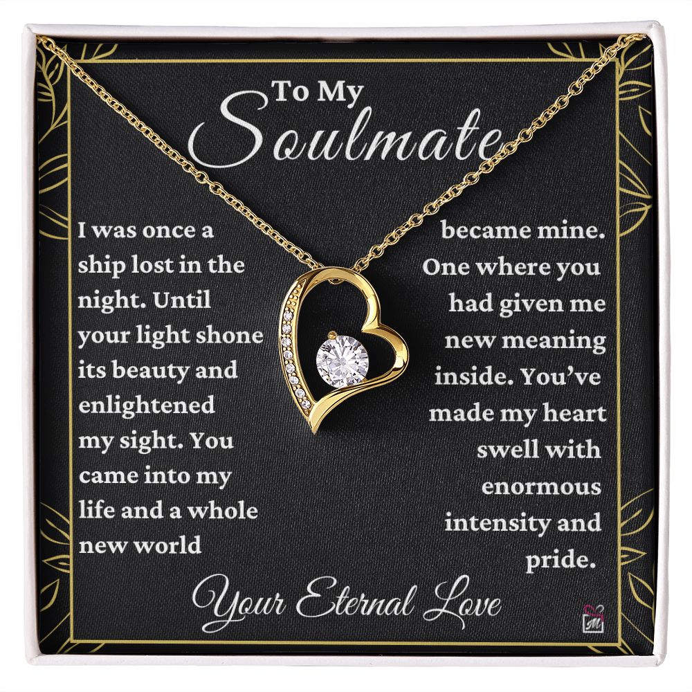 To Soulmate - Had Given Me New Meaning - Love Knot Necklace