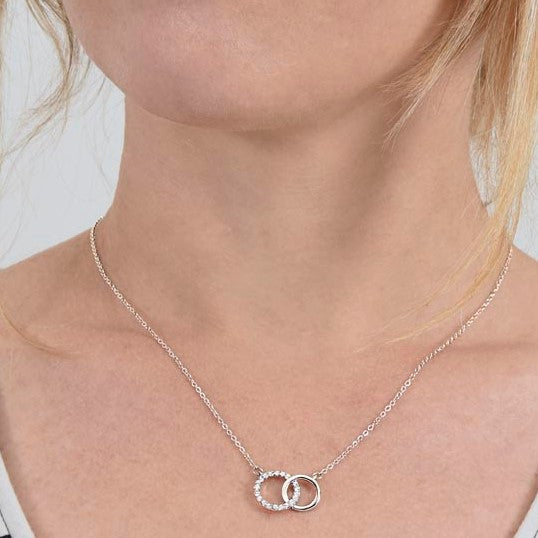 To My Precious Bonus Sister, from Brother - You Are My First Friend - The Perfect Pair Necklace