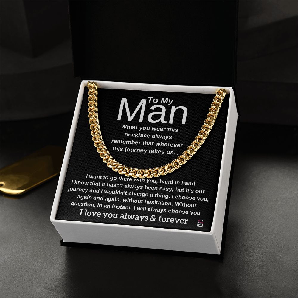 To My Man - I Choose You -  Cuban Chain - PM0151