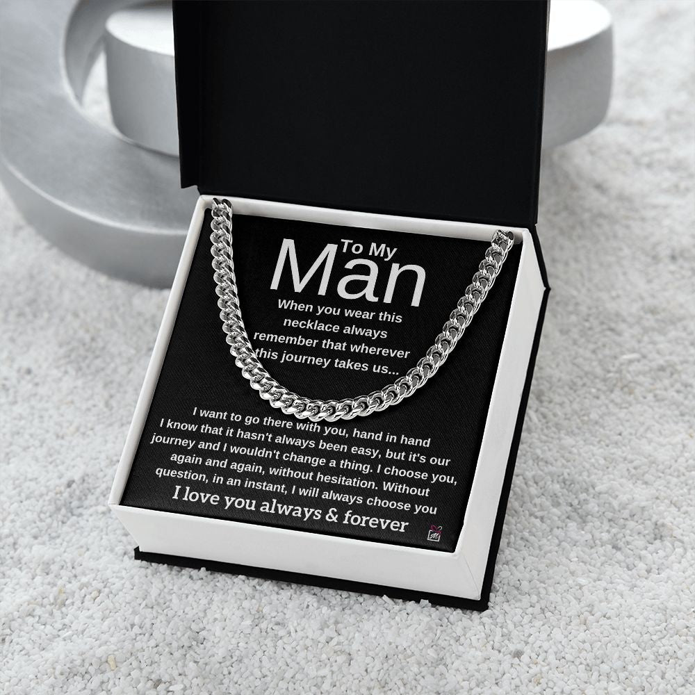 To My Man - I Choose You -  Cuban Chain - PM0151